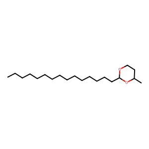 4-Methyl-2-pentadecyl-1,3-dioxane structure