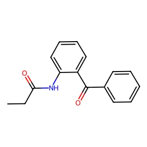 Propanamide, N-(2-benzoylphenyl)- structure