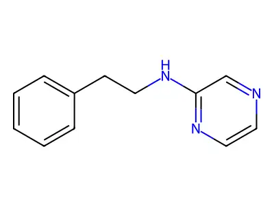 N-phenethyl-2-pyrazinamine structure
