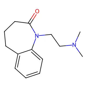 1H-1-Benzazepin-2-one, 2,3,4,5-tetrahydro-1-(2-(dimethylamino)ethyl)- structure