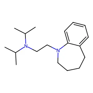 1H-1-Benzazepine, 2,3,4,5-tetrahydro-1-(2-(diisopropylamino)ethyl)- structure