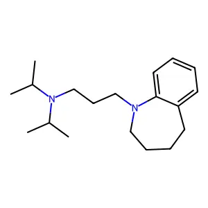 1H-1-Benzazepine, 2,3,4,5-tetrahydro-1-(3-(diisopropylamino)propyl)- structure