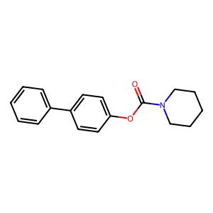 1-Piperidinecarboxylic acid (4-phenylphenyl) ester structure