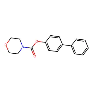 (4-Phenylphenyl) morpholine-4-carboxylate structure