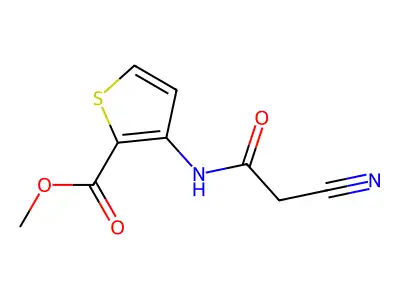 Methyl 3-(2-Cyanoacetamido)thiophene-2-carboxylate structure