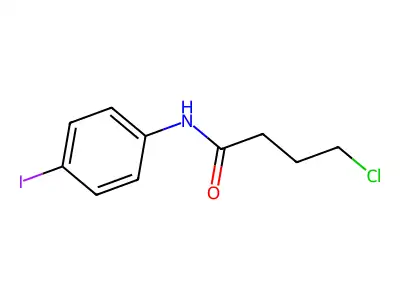 4-chloro-N-(4-iodophenyl)butanamide structure