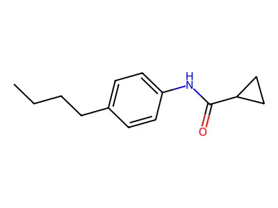 N-(4-butylphenyl)cyclopropanecarboxamide structure
