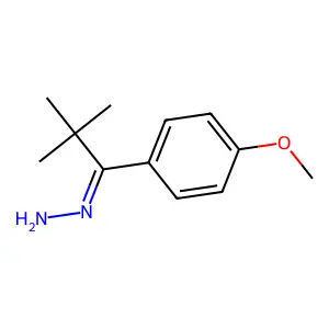 [1-(4-Methoxyphenyl)-2,2-dimethylpropylidene]hydrazine structure