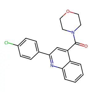 [2-(4-Chlorophenyl)quinolin-4-yl]-morpholin-4-ylmethanone structure