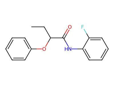 N-(2-fluorophenyl)-2-phenoxybutanamide structure