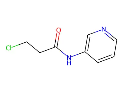 3-chloro-N-pyridin-3-ylpropanamide structure