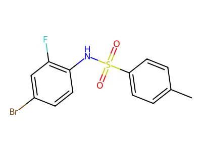 N-(4-bromo-2-fluorophenyl)-4-methylbenzenesulfonamide structure