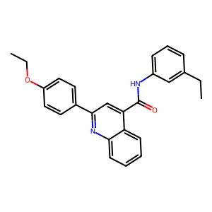 2-(4-ethoxyphenyl)-N-(3-ethylphenyl)quinoline-4-carboxamide structure