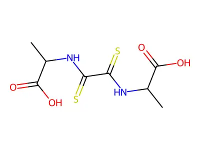 Oxamide, N,N'-bis(1-carboxyethyl)dithio- structure