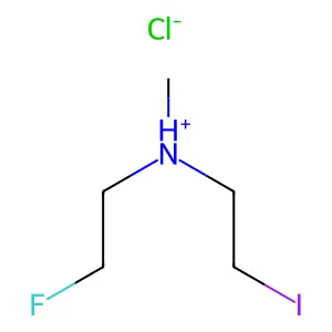 Diethylamine, 2-fluoro-2'-iodo-N-methyl-, hydrochloride structure