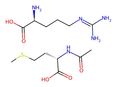 L-Arginine, compd. with N-acetyl-DL-methionine (1:1) structure