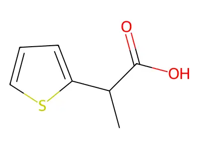alpha-Methyl-2-thiopheneacetic acid structure