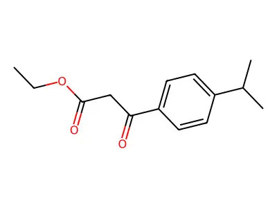 Ethyl 3-oxo-3-[4-(propan-2-yl)phenyl]propanoate structure