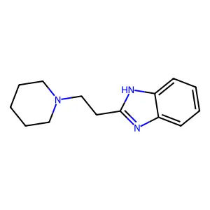 Benzimidazole, 2-(2-piperidinoethyl)- structure