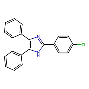 2-(4-Chlorophenyl)-4,5-diphenylimidazole structure