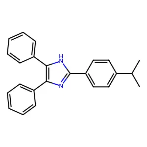 2-(4-(1-Methylethyl)phenyl)-4,5-diphenyl-1H-imidazole structure