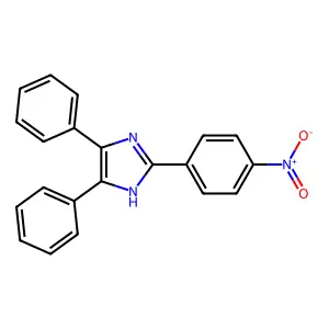 2-(4-nitrophenyl)-4,5-diphenyl-1H-imidazole structure