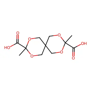 3,9-Dimethyl-2,4,8,10-tetraoxaspiro[5.5]undecane-3,9-dicarboxylic acid structure