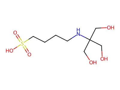 4-((1,3-Dihydroxy-2-(hydroxymethyl)propan-2-yl)amino)butane-1-sulfonic acid structure