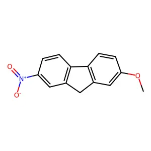 9H-Fluorene, 2-methoxy-7-nitro- structure
