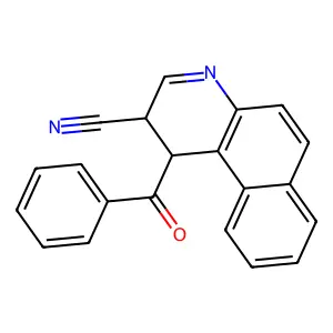 1-Benzoyl-1,2-dihydrobenzo[f]quinoline-2-carbonitrile structure