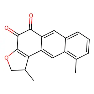 1,2-Dihydro-1,10-dimethylanthra[2,1-b]furan-4,5-dione structure