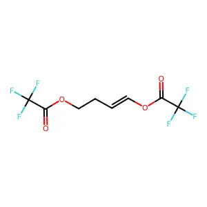 1-Butene-1,4-diol di(trifluoroacetate) structure