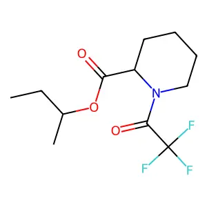 2-Piperidinecarboxylic acid, 1-(trifluoroacetyl)-, 1-methylpropyl ester structure