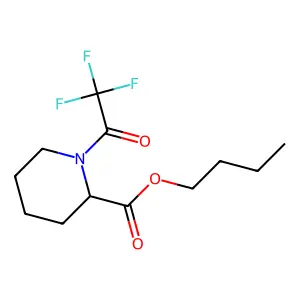 2-Piperidinecarboxylic acid, 1-(trifluoroacetyl)-, butyl ester structure