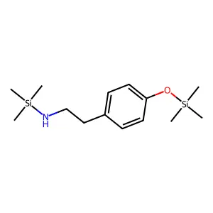 Silanamine, 1,1,1-trimethyl-N-[2-[4-[(trimethylsilyl)oxy]phenyl]ethyl]- structure
