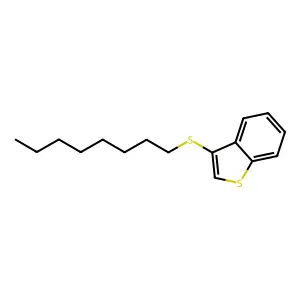 Benzo[b]thiophene, 3-(octylthio)- structure