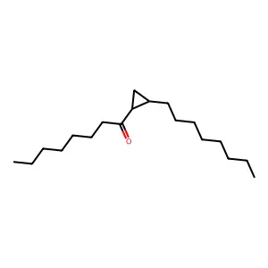 1-Octanone, 1-(2-octylcyclopropyl)- structure