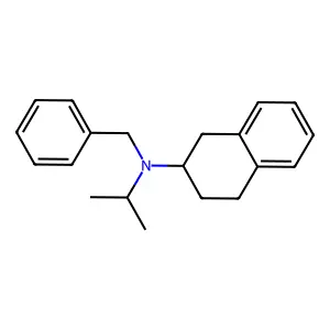 2-Naphthalenamine, 1,2,3,4-tetrahydro-N-(1-methylethyl)-N-(phenylmethyl)- structure