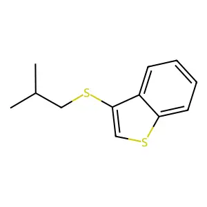 Benzo[b]thiophene, 3-[(2-methylpropyl)thio]- structure