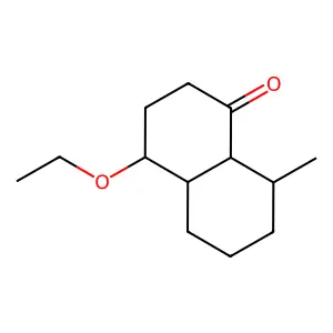 4-Ethoxy-8-methyloctahydro-1(2H)-naphthalenone structure