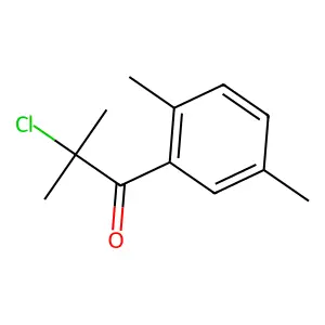 2-Chloro-1-(2,5-dimethylphenyl)-2-methyl-1-propanone structure