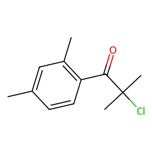 2-Chloro-1-(2,4-dimethylphenyl)-2-methyl-1-propanone structure