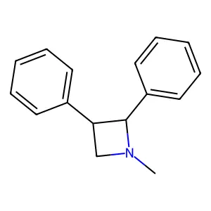 1-Methyl-2,3-diphenylazetidine structure