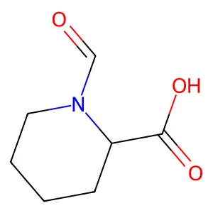 1-Formyl-2-piperidinecarboxylic acid structure