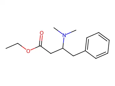Ethyl beta-(dimethylamino)benzenebutanoate structure