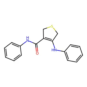 4-anilino-N-phenyl-2,5-dihydrothiophene-3-carboxamide structure