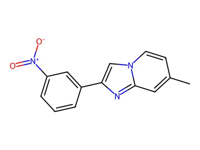 7-Methyl-2-(3-nitrophenyl)imidazo[1,2-a]pyridine structure