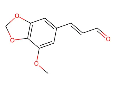 3-Methoxy-4,5-methylenedioxycinnamaldehyde structure