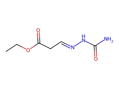 Ethyl 3-(2-carbamoylhydrazinylidene)propanoate structure