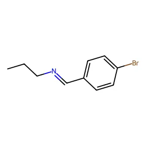 p-Bromobenzylidene-propyl-amine structure